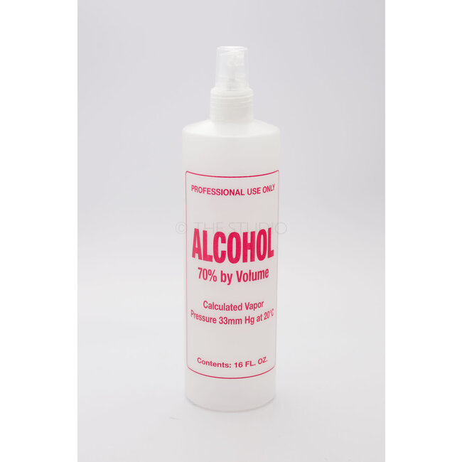 Alcohol - Plastic Pump Bottle - 16 oz