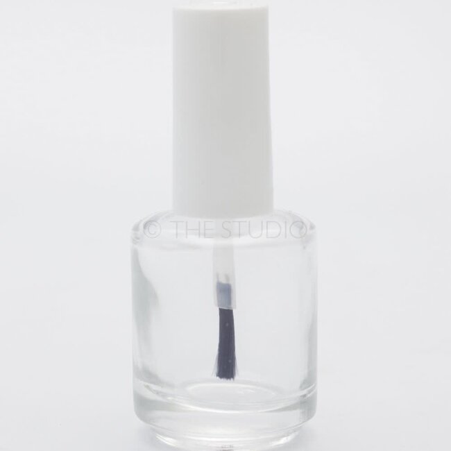 Empty Nail Polish Bottle - Clear - 0.5 oz