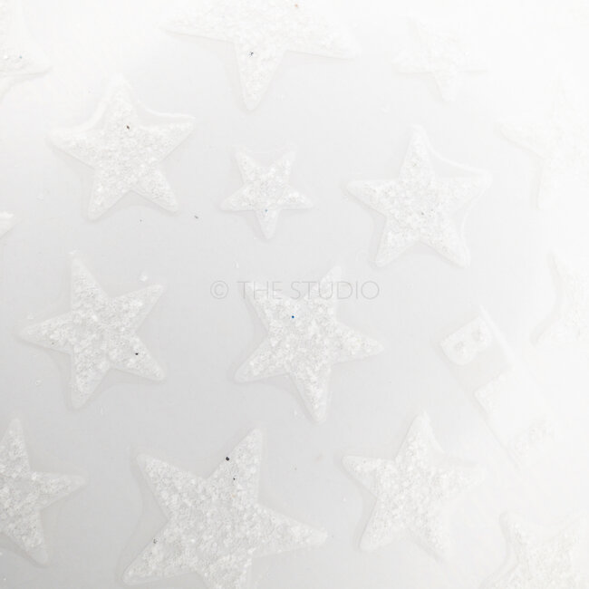 Stars Sticker - White - 3D Nail