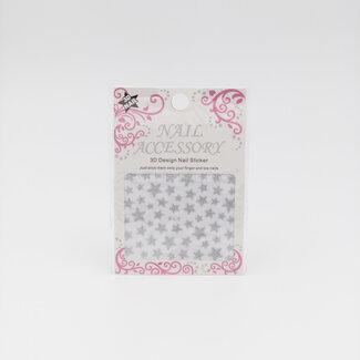 The Studio Stars Sticker - Silver - 3D Nail