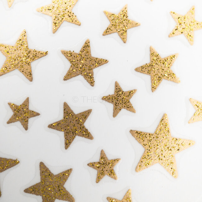 Stars Sticker - Gold - 3D Nail