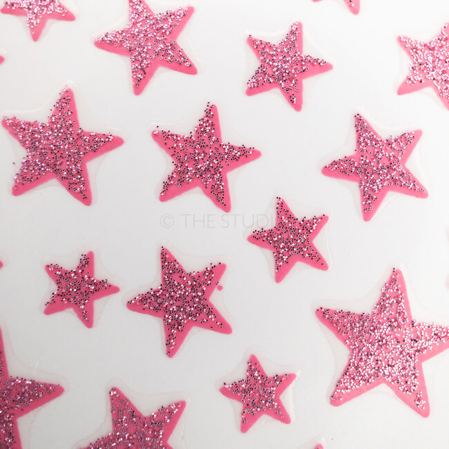 Stars Sticker - Light Pink - 3D Nail