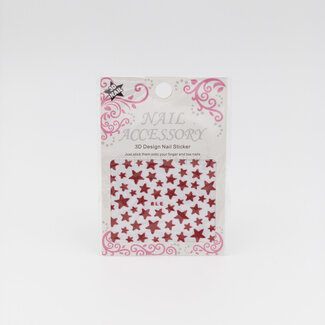 The Studio Stars Sticker - Red - 3D Nail