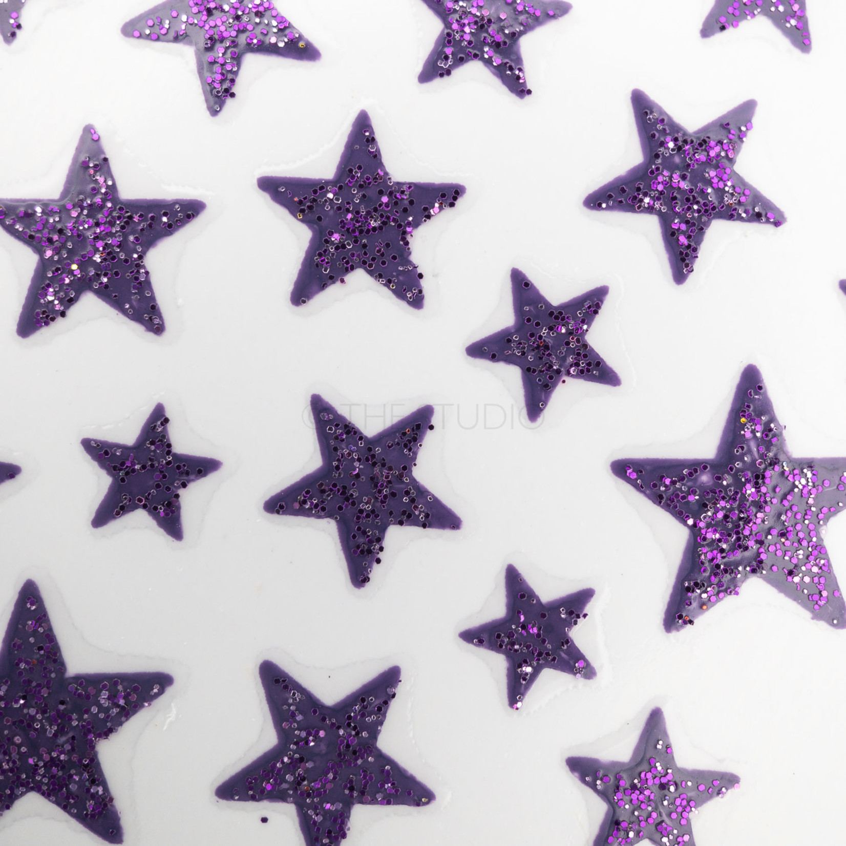 The Studio Stars Sticker - Purple - 3D Nail