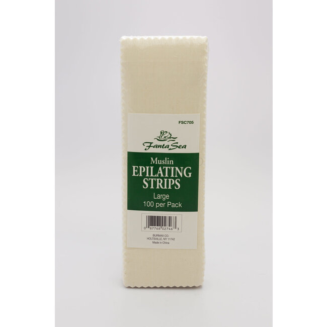FantaSea - Muslin Epilating Strips - Large - 100 count