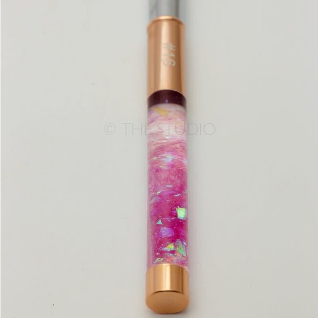The Studio - Kolinsky Acrylic Brush - Rose Gold - Pink Confetti -
