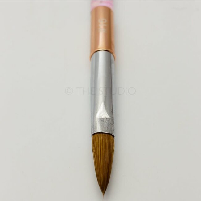 The Studio - Kolinsky Acrylic Brush - Rose Gold - Pink Confetti -
