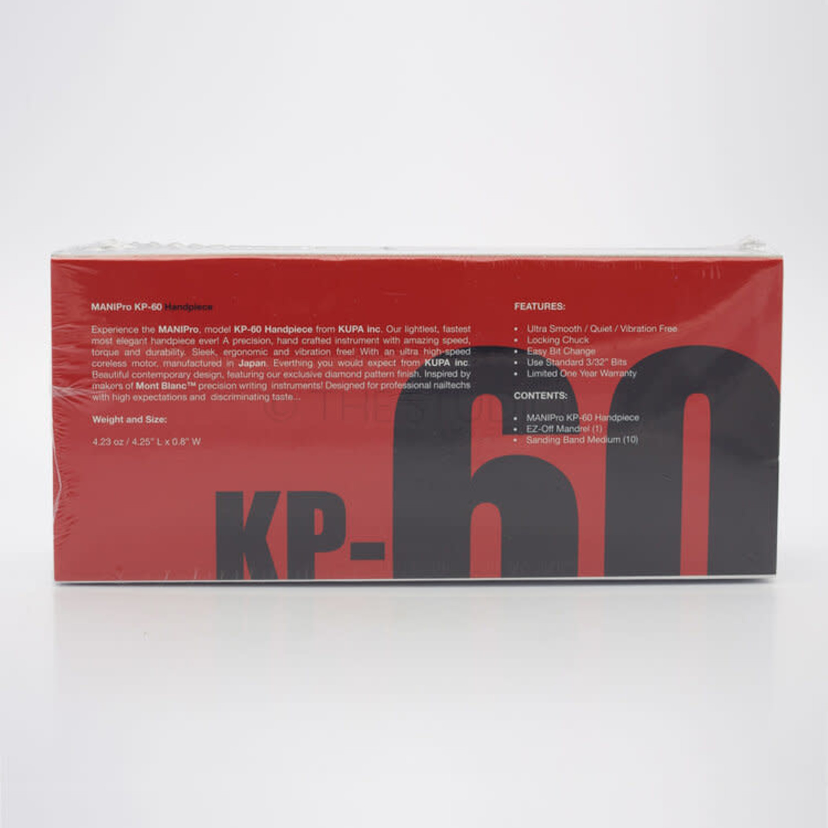 Kupa - MANIPro w/ KP-60 Handpiece e-File Drill - Candy Apple - The