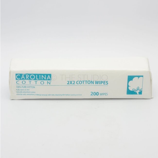 Carolina Cotton Carolina Cotton - 2"x2" Cotton Wipes - 200 count