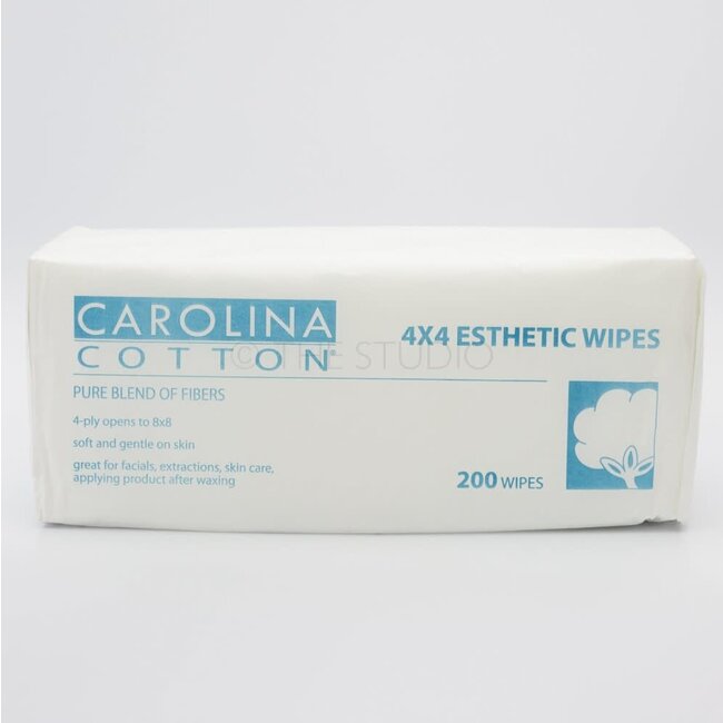 Carolina Cotton - 4"x4" Esthetic Wipes - 200 count