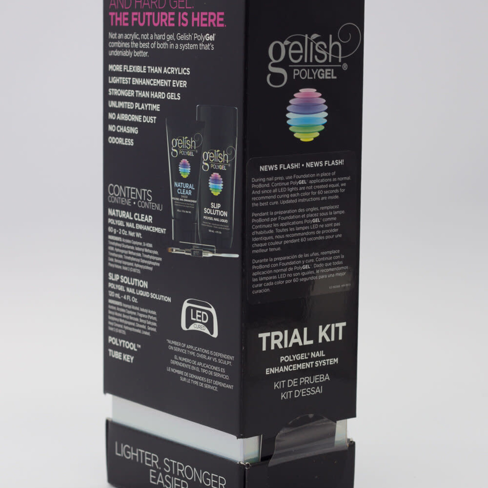 Buy Gelish PolyGel Professional Nail Technician All-in-One Enhancement  Trial Kit (Black) Online at desertcartINDIA