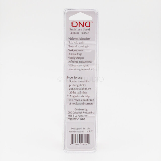 DND - Stainless Steel Cuticle Pusher