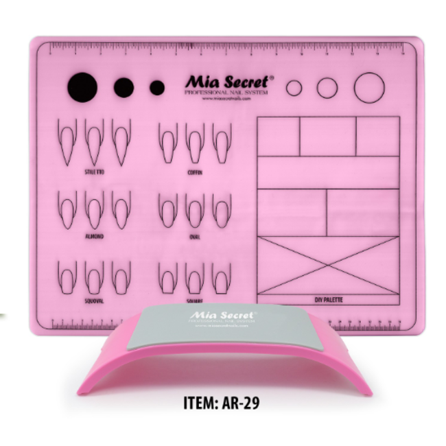 Mia Secret - Hand Arm Rest w/ Silicon Mat - Pink