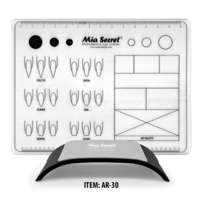 Mia Secret Mia Secret - Hand Arm Rest w/ Silicon Mat - Black