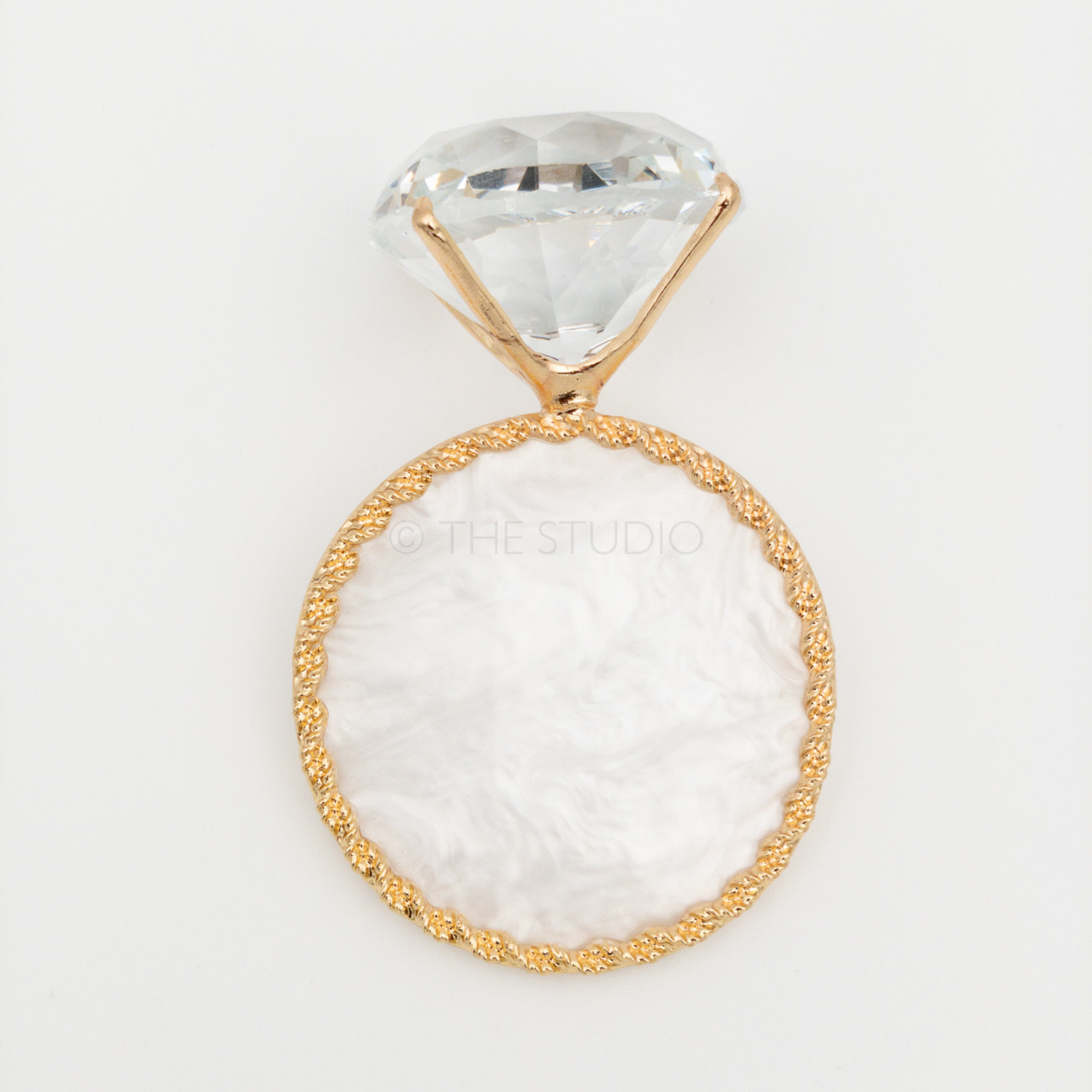 The Studio Gold Diamond Display Plate The Studio Nail and Beauty