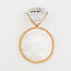 The Studio The Studio - Gold Diamond Display Plate