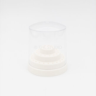 The Studio The Studio - Nail Drill Bit Holder - 48 Holes - White