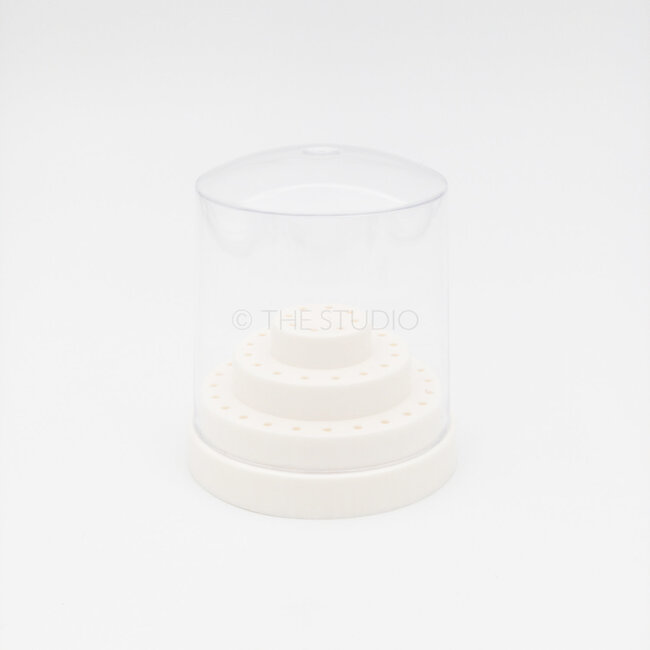 The Studio The Studio - Nail Drill Bit Holder - 48 Holes - White