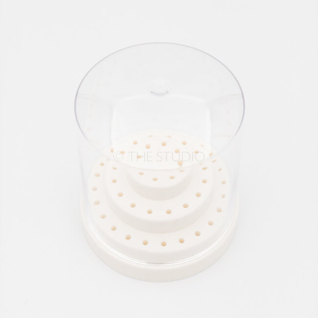 The Studio - Nail Drill Bit Holder - 48 Holes - White