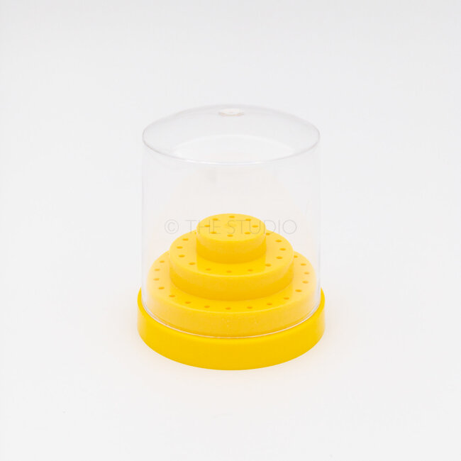 The Studio - Nail Drill Bit Holder - 48 Holes - Yellow