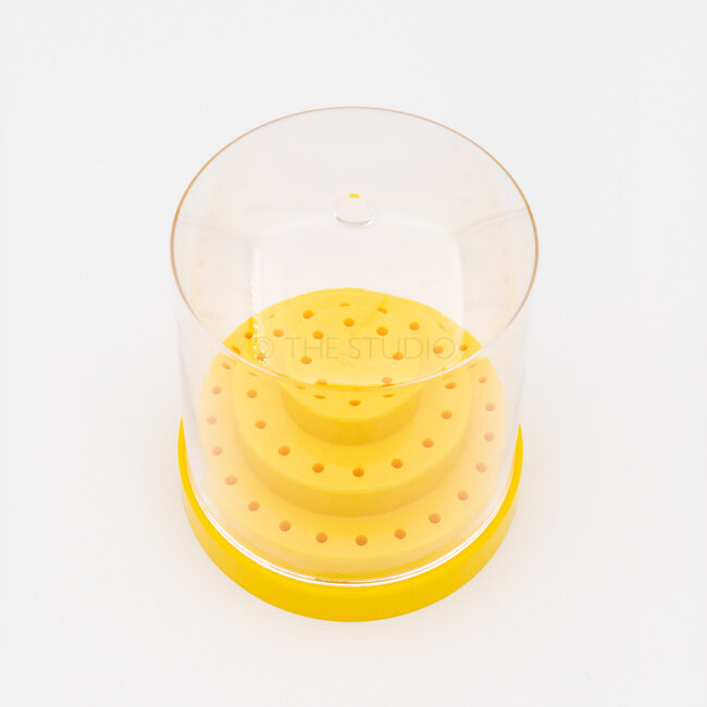 The Studio - Nail Drill Bit Holder - 48 Holes - Yellow