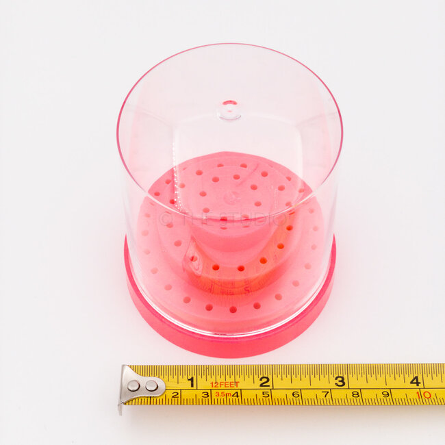 The Studio - Nail Drill Bit Holder - 48 Holes - Hot Pink