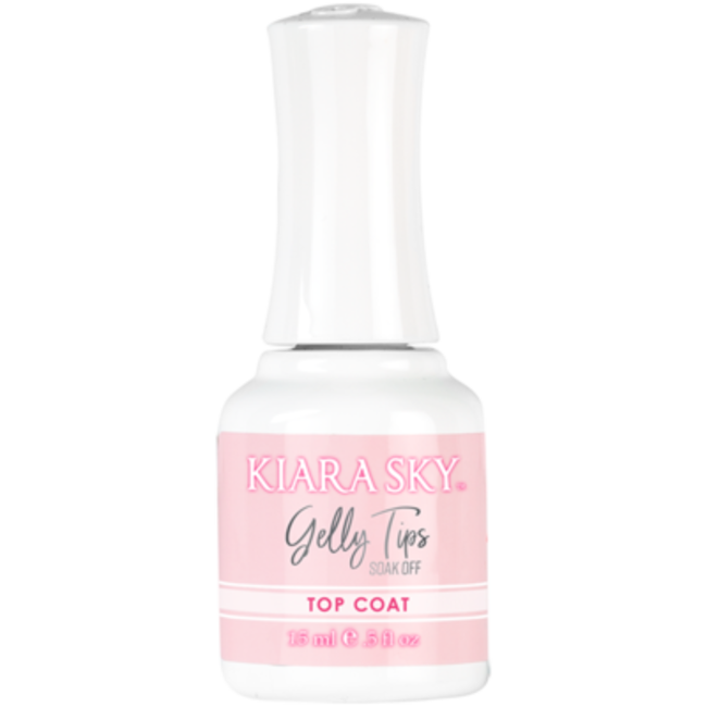 Kiara Sky - Gelly Tips - 4 Top Coat Non Wipe - 0.5 oz