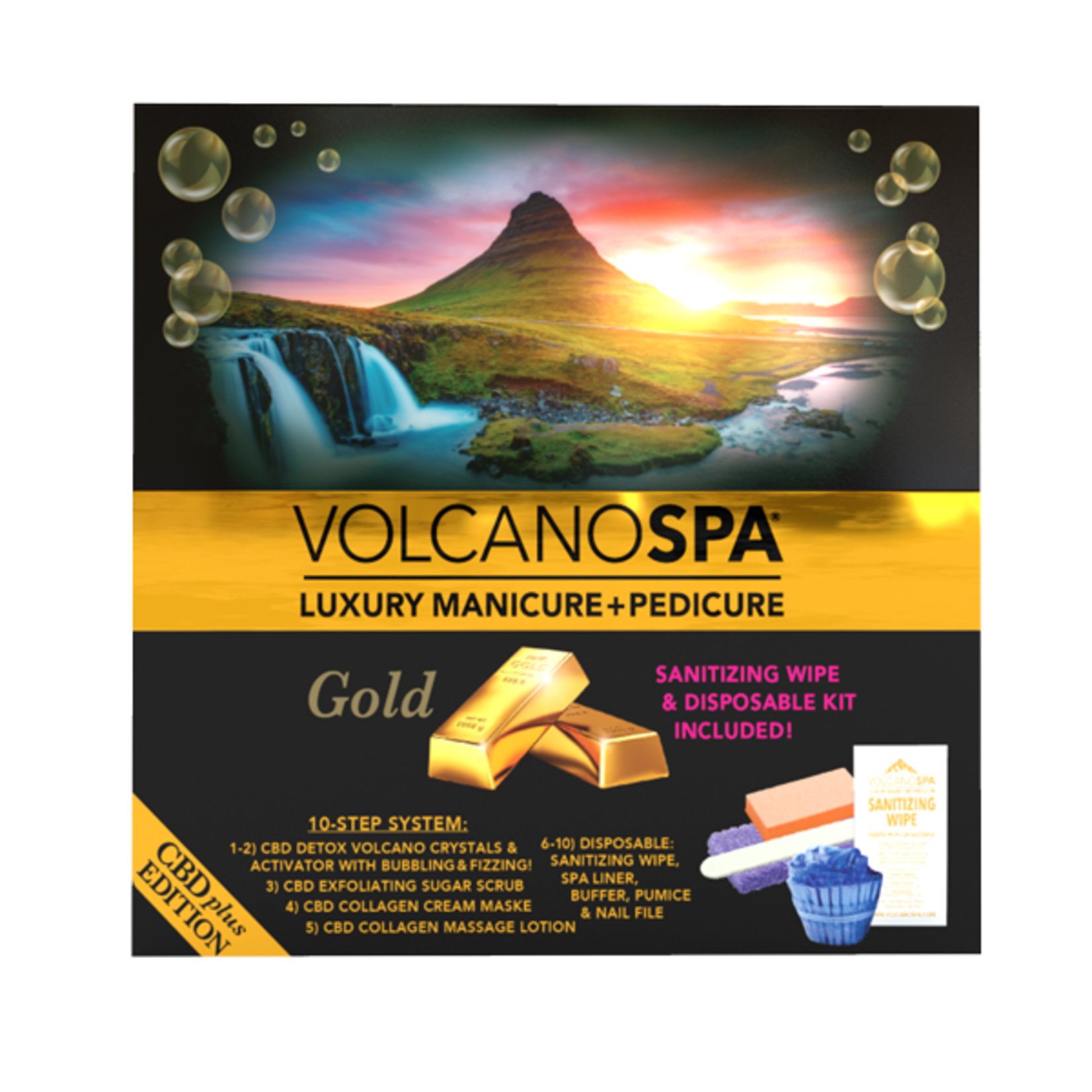 LA PALM Volcano Spa - Pedi Box CBD - Gold - 1 ct