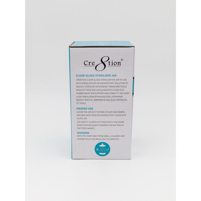 Cre8tion - Clear Glass Sterilizer Jar - 25 oz