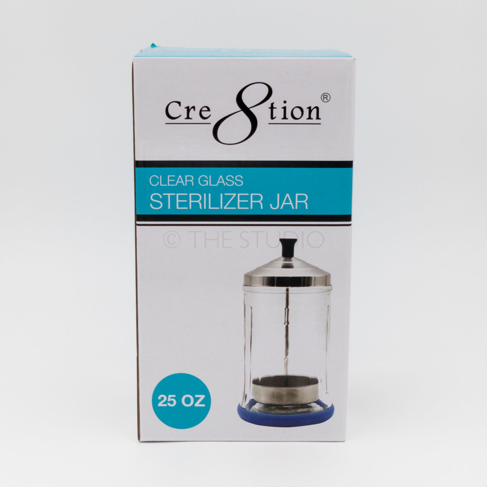 Cre8tion Cre8tion - Clear Glass Sterilizer Jar - 25 oz