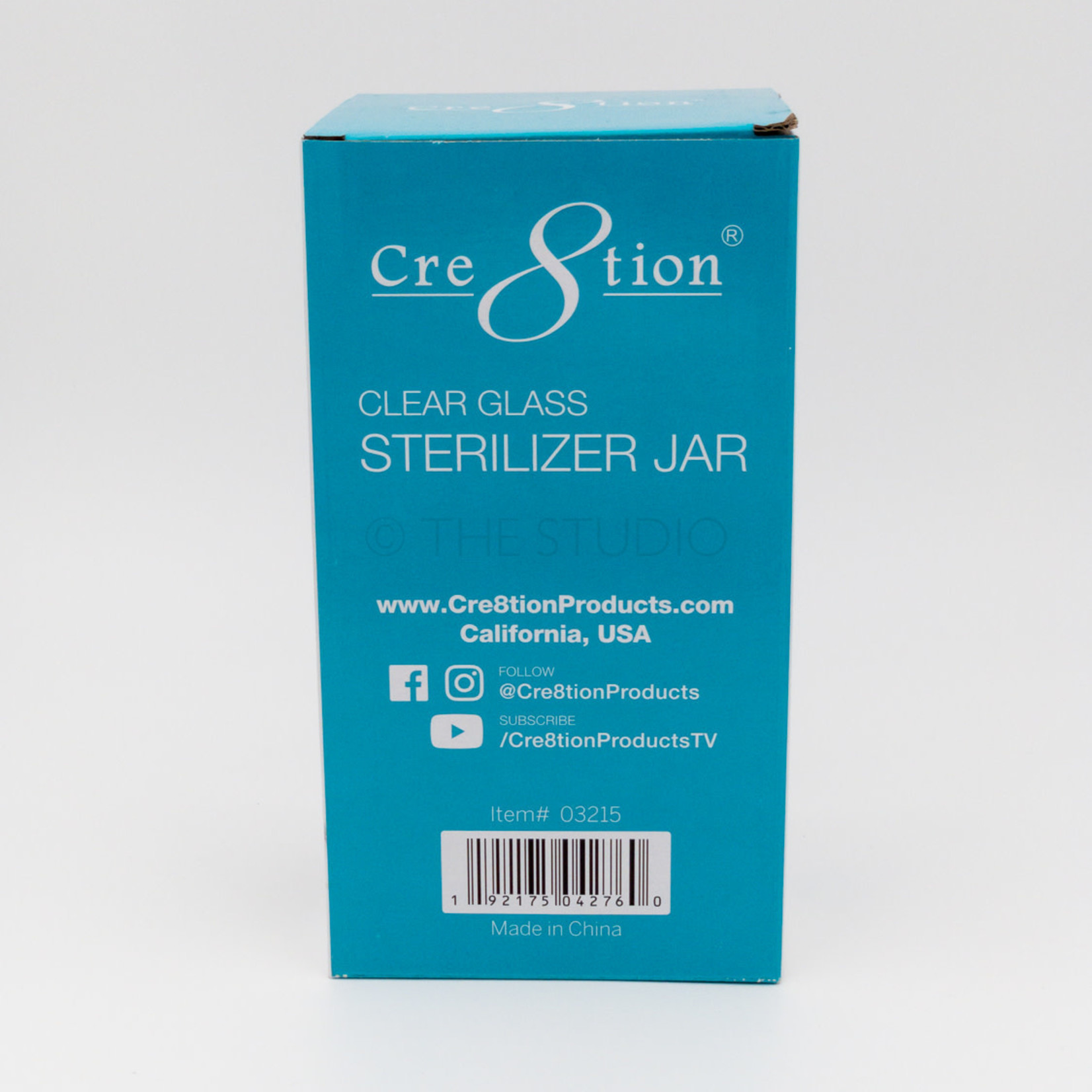 Cre8tion Cre8tion - Clear Glass Sterilizer Jar - 25 oz