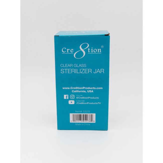 Cre8tion - Clear Glass Sterilizer Jar - 25 oz
