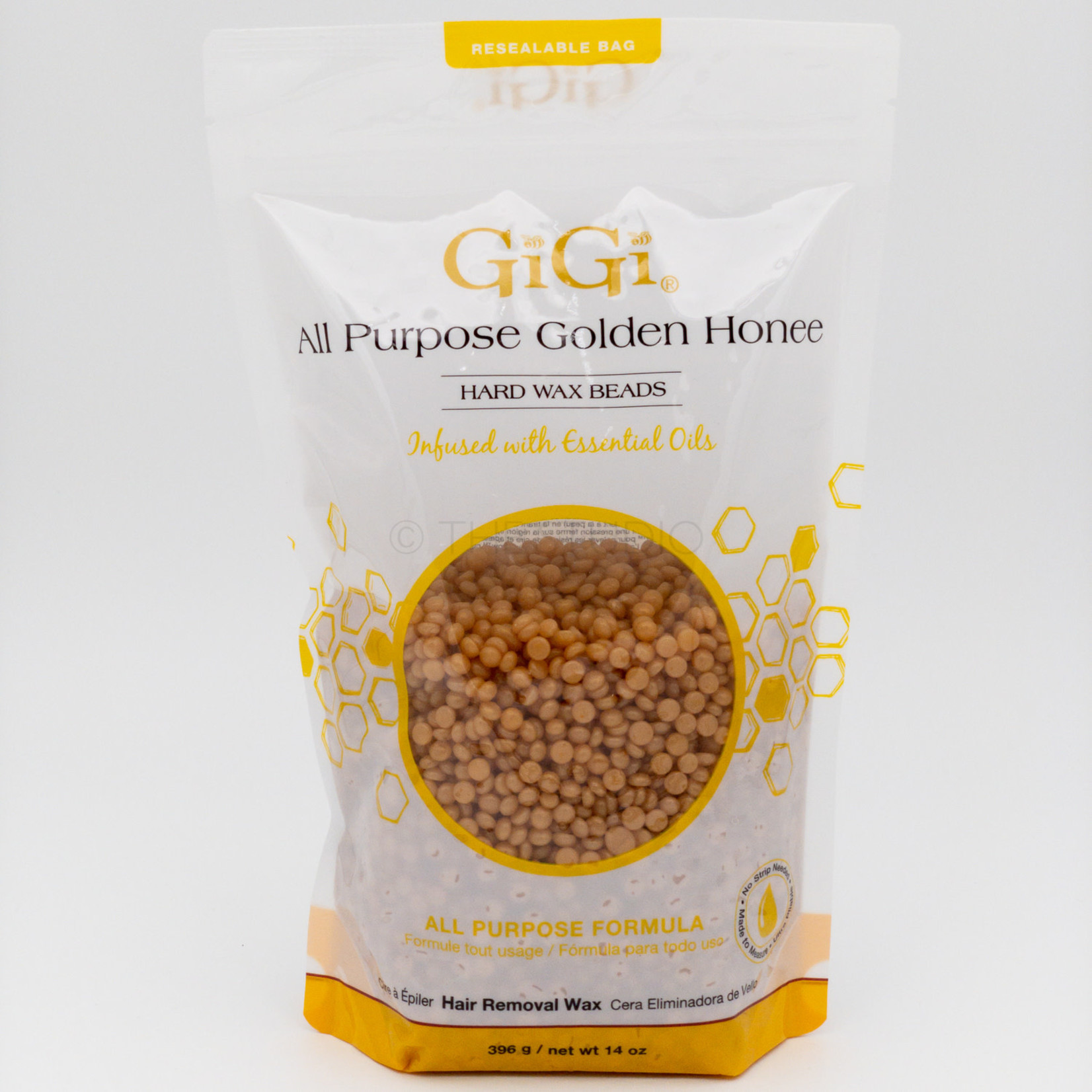 GiGi GiGi - Hard Wax Beads - All Purpose Golden Honee - 14 oz