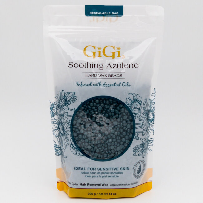 GiGi - Hard Wax Beads -  Soothing Azulene - 14 oz