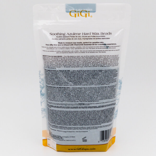 GiGi - Hard Wax Beads -  Soothing Azulene - 14 oz