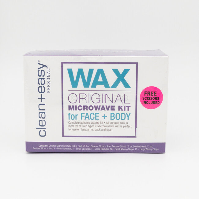 Clean + Easy - Sensitive Wax Microwave Kit For Face + Body