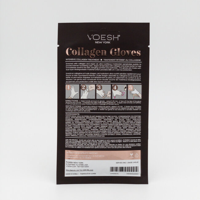 Voesh - Collagen Gloves - Argan Oil + Aloe Vera (1 ct)