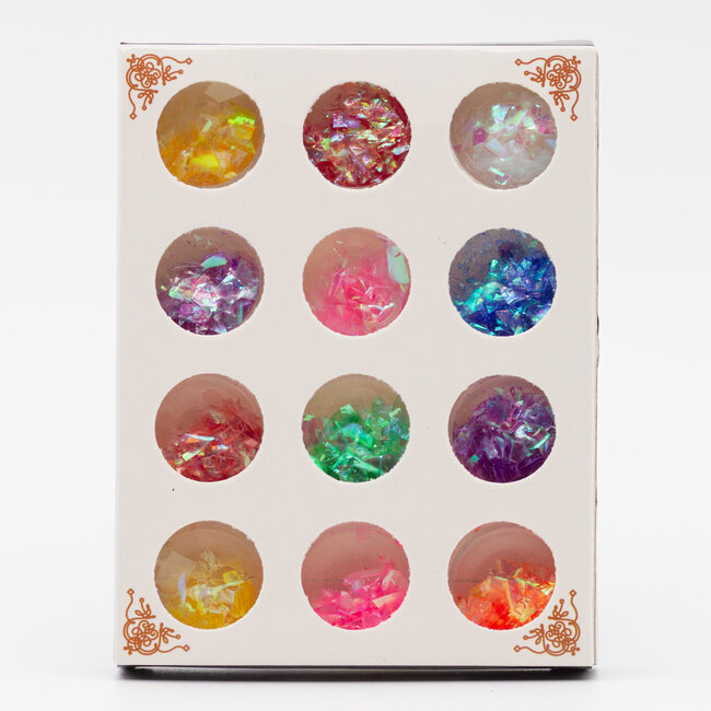 The Studio - Art Pack #229 - Assorted Mylar Flakes - 12 pcs