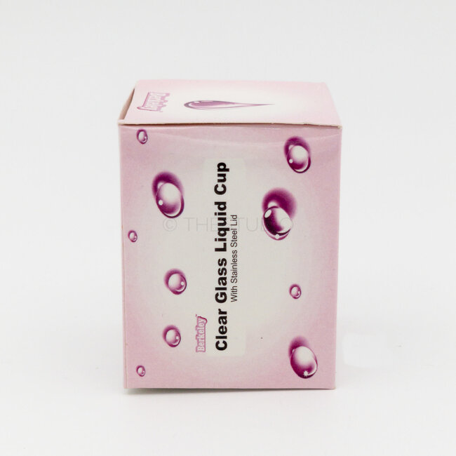 Berkeley - Glass - Liquid Cup With Stainless Steel Lid - Clear - LC102