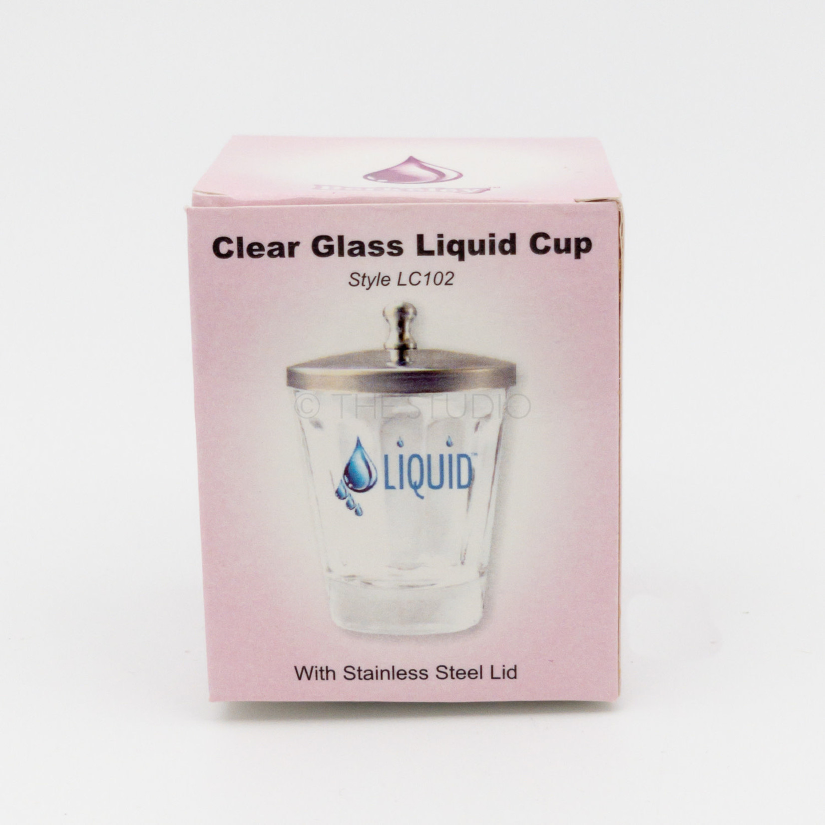 Berkeley - Glass - Liquid Cup With Stainless Steel Lid - Clear - LC102