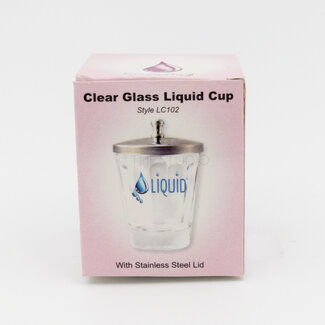 Berkeley - Glass - Liquid Cup With Stainless Steel Lid - Clear - LC102