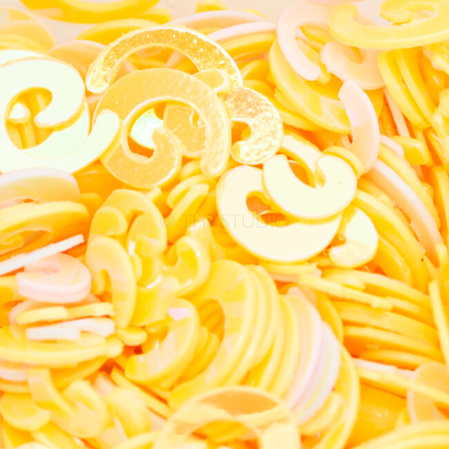 The Studio - Art Pack #220 - Assorted Yellow Confetti - 12 pcs - 004