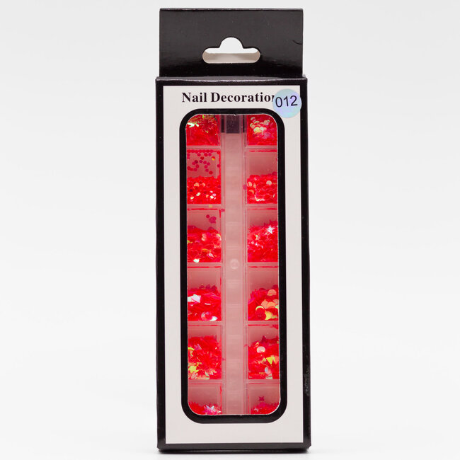 The Studio - Art Pack #094 - Assorted Red Confetti - 012 - 12 pcs