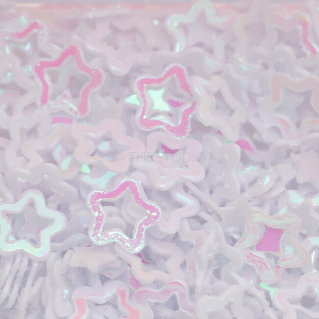 The Studio - Art Pack #224 - Assorted Pink & Iridescent Confetti - 12 pcs - 029