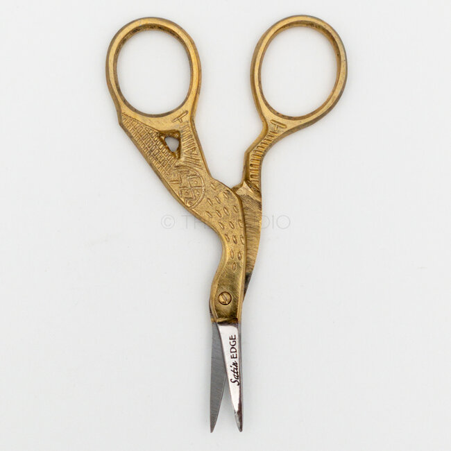 Satin Edge - Stork Scissors (SE-2148) - Gold