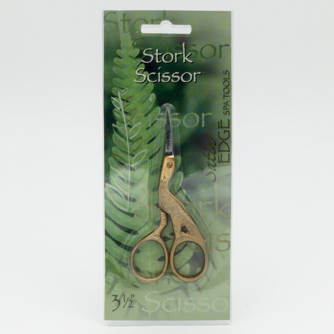 Satin Edge - Stork Scissors (SE-2148) - Gold