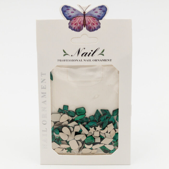 The Studio - Art Pack #277 - Assorted Large Emerald Rhinestones