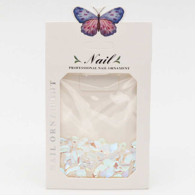 The Studio - Art Pack #284 - Assorted Large Peach Iridescent  Rhinestones