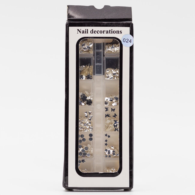 The Studio - Art Pack #091 - Assorted Silver Confetti - 024 - 12 pcs
