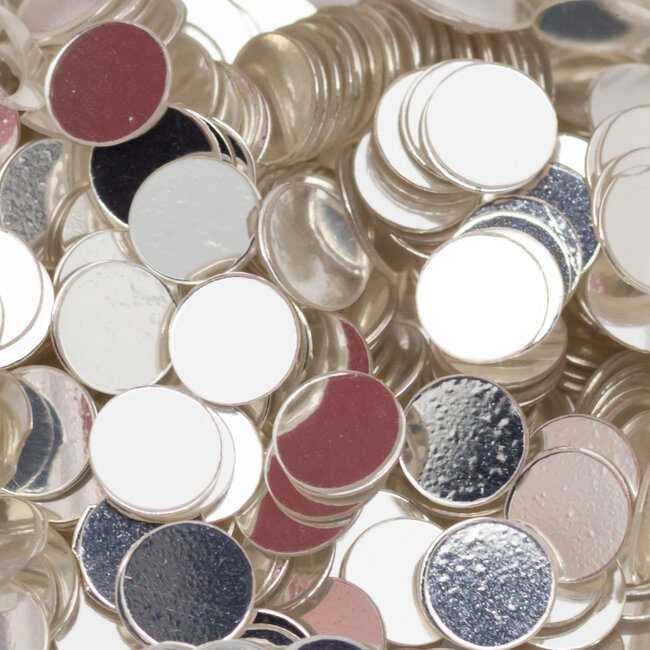 The Studio - Art Pack #091 - Assorted Silver Confetti - 024 - 12 pcs